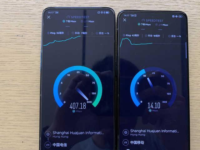 OPPO Reno 5G版深圳網(wǎng)速實(shí)測