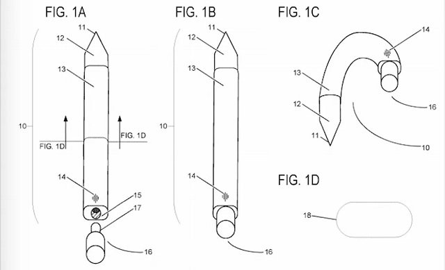 微软申请一项奇妙专利 可将Surface Pen弯折成为耳机